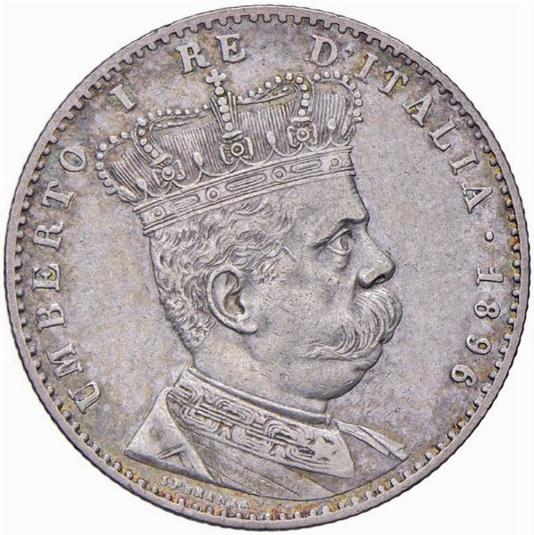 REGNO D�ITALIA. COLONIA ERITREA. UMBERTO I (1890-1896) 2 LIRE 1896  - Asta Medaglie napoleoniche, monete toscane di grande modulo. Aurea: monete e medaglie d'oro - Associazione Nazionale - Case d'Asta italiane