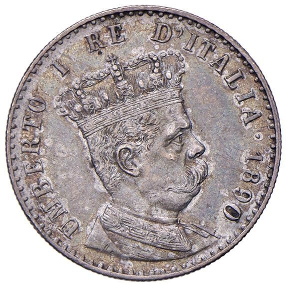 REGNO D&rsquo;ITALIA. COLONIA ERITREA. UMBERTO I (1890-1896) 50 CENTESIMI 1890  - Asta Medaglie napoleoniche, monete toscane di grande modulo. Aurea: monete e medaglie d'oro - Associazione Nazionale - Case d'Asta italiane
