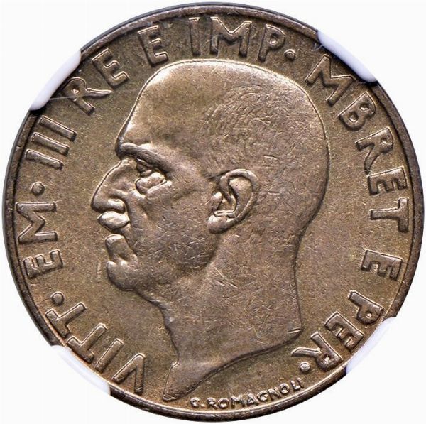 COLONIE ITALIANE. ALBANIA. VITTORIO EMANUELE III (1939-1943) 0,10 LEK 1941 XIX  - Asta Medaglie napoleoniche, monete toscane di grande modulo. Aurea: monete e medaglie d'oro - Associazione Nazionale - Case d'Asta italiane