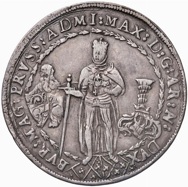 AUSTRIA. SACRO ROMANO IMPERO. MASSIMILIANO III (1590-1618) MEZZO TALLERO 1616 HALL  - Asta Medaglie napoleoniche, monete toscane di grande modulo. Aurea: monete e medaglie d'oro - Associazione Nazionale - Case d'Asta italiane