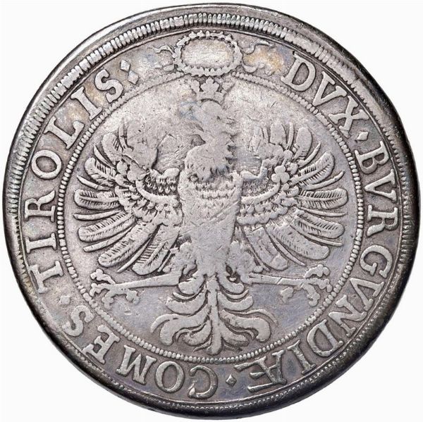 AUSTRIA. TIROLO. LEOPOLDO I ARCIDUCA (1619-1632) DOPPIO TALLERO S.D. (1626) HALL  - Asta Medaglie napoleoniche, monete toscane di grande modulo. Aurea: monete e medaglie d'oro - Associazione Nazionale - Case d'Asta italiane