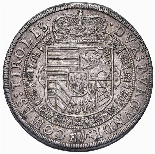 AUSTRIA. SACRO ROMANO IMPERO. LEOPOLDO V ARCIDUCA (1619-1732) TALLERO 1632 HALL  - Asta Medaglie napoleoniche, monete toscane di grande modulo. Aurea: monete e medaglie d'oro - Associazione Nazionale - Case d'Asta italiane