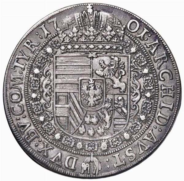 AUSTRIA. SACRO ROMANO IMPERO. LEOPOLDO I (1658-1705) TALLERO 1701 HALL  - Asta Medaglie napoleoniche, monete toscane di grande modulo. Aurea: monete e medaglie d'oro - Associazione Nazionale - Case d'Asta italiane