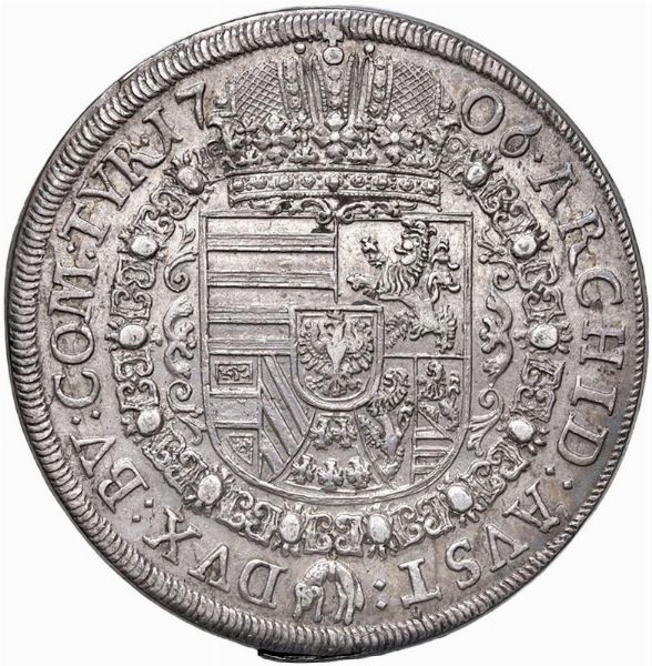 AUSTRIA. SACRO ROMANO IMPERO. GIUSEPPE I (1705-1711) TALLERO 1706 HALL  - Asta Medaglie napoleoniche, monete toscane di grande modulo. Aurea: monete e medaglie d'oro - Associazione Nazionale - Case d'Asta italiane