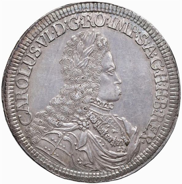 AUSTRIA. SACRO ROMANO IMPERO. CARLO VI (1711-1740) DOPPIO TALLERO HALL  - Asta Medaglie napoleoniche, monete toscane di grande modulo. Aurea: monete e medaglie d'oro - Associazione Nazionale - Case d'Asta italiane
