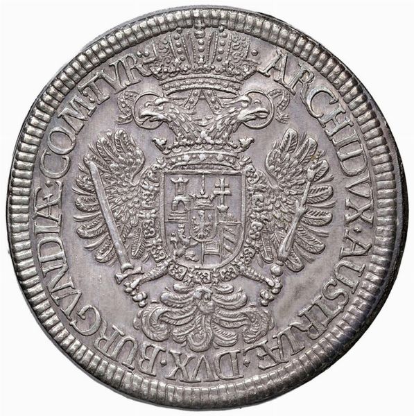 AUSTRIA. SACRO ROMANO IMPERO. CARLO VI (1711-1740) DOPPIO TALLERO HALL  - Asta Medaglie napoleoniche, monete toscane di grande modulo. Aurea: monete e medaglie d'oro - Associazione Nazionale - Case d'Asta italiane