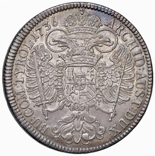 AUSTRIA. HOLMUTZ. ARCIVESCOVO WOLFGANG GRAF VON SCHRATTENBACH (1711-1738) TALLERO 1714  - Asta Medaglie napoleoniche, monete toscane di grande modulo. Aurea: monete e medaglie d'oro - Associazione Nazionale - Case d'Asta italiane