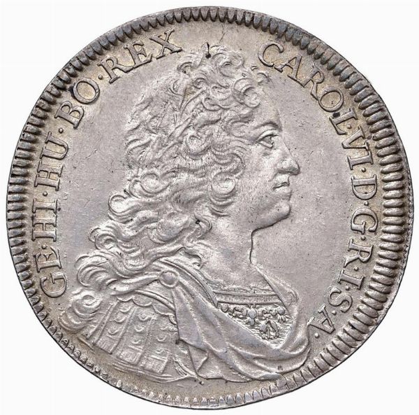 AUSTRIA. SACRO ROMANO IMPERO. CARLO VI (1711-1740) TALLERO 1738 HALL  - Asta Medaglie napoleoniche, monete toscane di grande modulo. Aurea: monete e medaglie d'oro - Associazione Nazionale - Case d'Asta italiane