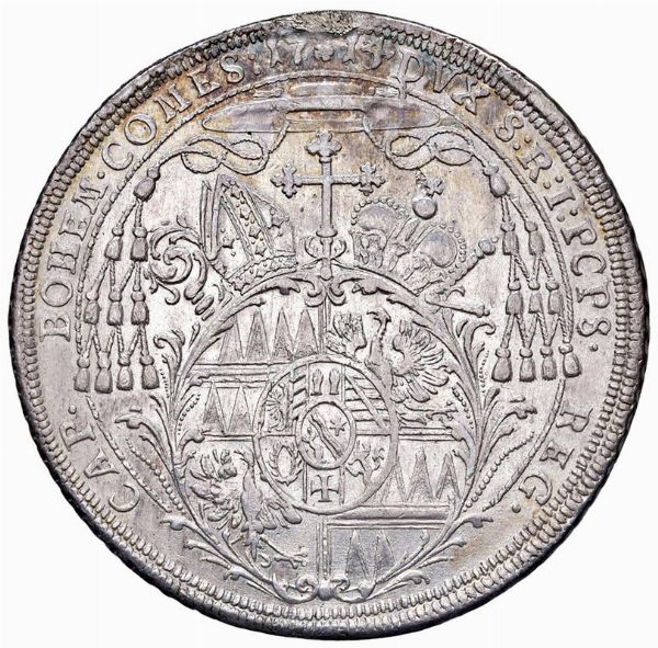 AUSTRIA. SACRO ROMANO IMPERO. CARLO VI (1711-1740) TALLERO 1738 HALL  - Asta Medaglie napoleoniche, monete toscane di grande modulo. Aurea: monete e medaglie d'oro - Associazione Nazionale - Case d'Asta italiane