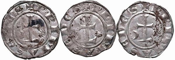 FRANCIA. TRE GROSSI ANONIMI ARCIVESCOVILI DI LYON (SECC. XIII-IV)  - Asta Medaglie napoleoniche, monete toscane di grande modulo. Aurea: monete e medaglie d'oro - Associazione Nazionale - Case d'Asta italiane