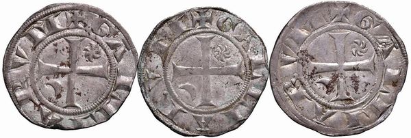 FRANCIA. TRE GROSSI ANONIMI ARCIVESCOVILI DI LYON (SECC. XIII-IV)  - Asta Medaglie napoleoniche, monete toscane di grande modulo. Aurea: monete e medaglie d'oro - Associazione Nazionale - Case d'Asta italiane