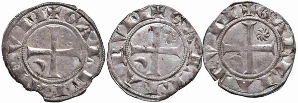 FRANCIA. TRE GROSSI ANONIMI ARCIVESCOVILI DI LYON (SECC. XIII-IV)  - Asta Medaglie napoleoniche, monete toscane di grande modulo. Aurea: monete e medaglie d'oro - Associazione Nazionale - Case d'Asta italiane