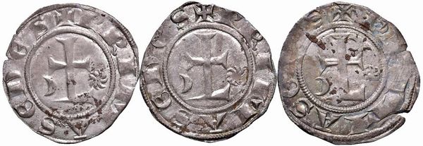 FRANCIA. TRE GROSSI ANONIMI ARCIVESCOVILI DI LYON (SECC. XIII-IV)  - Asta Medaglie napoleoniche, monete toscane di grande modulo. Aurea: monete e medaglie d'oro - Associazione Nazionale - Case d'Asta italiane