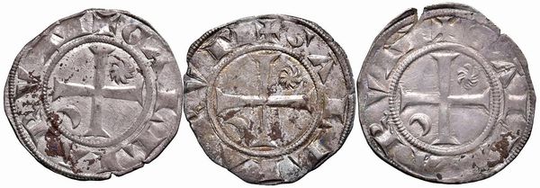 FRANCIA. TRE GROSSI ANONIMI ARCIVESCOVILI DI LYON (SECC. XIII-IV)  - Asta Medaglie napoleoniche, monete toscane di grande modulo. Aurea: monete e medaglie d'oro - Associazione Nazionale - Case d'Asta italiane