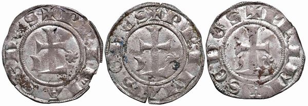 FRANCIA. TRE GROSSI ANONIMI ARCIVESCOVILI DI LYON (SECC. XIII-IV)  - Asta Medaglie napoleoniche, monete toscane di grande modulo. Aurea: monete e medaglie d'oro - Associazione Nazionale - Case d'Asta italiane