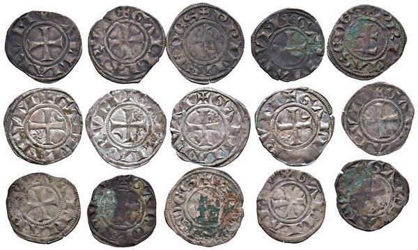 FRANCIA. QUINDICI DENARI ANONIMI ARCIVESCOVILI DI LYON (SECC. XIII-IV)  - Asta Medaglie napoleoniche, monete toscane di grande modulo. Aurea: monete e medaglie d'oro - Associazione Nazionale - Case d'Asta italiane