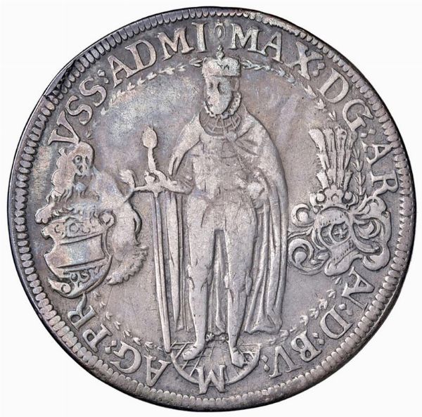 GERMANIA. ORDINE TEUTONICO. MASSIMILIANO I (1588-1618) DOPPIO TALLERO 1613 HALL  - Asta Medaglie napoleoniche, monete toscane di grande modulo. Aurea: monete e medaglie d'oro - Associazione Nazionale - Case d'Asta italiane