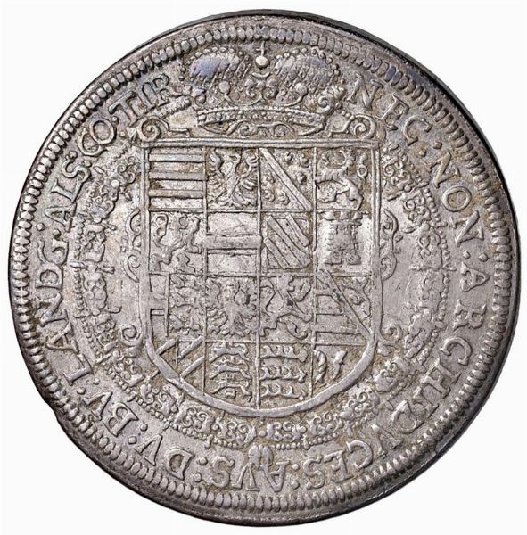 GERMANIA. ALSAZIA. FERDINANDO II (1619-1637) TALLERO 1621  - Asta Medaglie napoleoniche, monete toscane di grande modulo. Aurea: monete e medaglie d'oro - Associazione Nazionale - Case d'Asta italiane