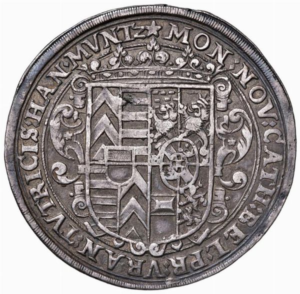 GERMANIA. SACRO ROMANO IMPERO. FERDINANDO II (1619-1637) TALLERO 1623  - Asta Medaglie napoleoniche, monete toscane di grande modulo. Aurea: monete e medaglie d'oro - Associazione Nazionale - Case d'Asta italiane