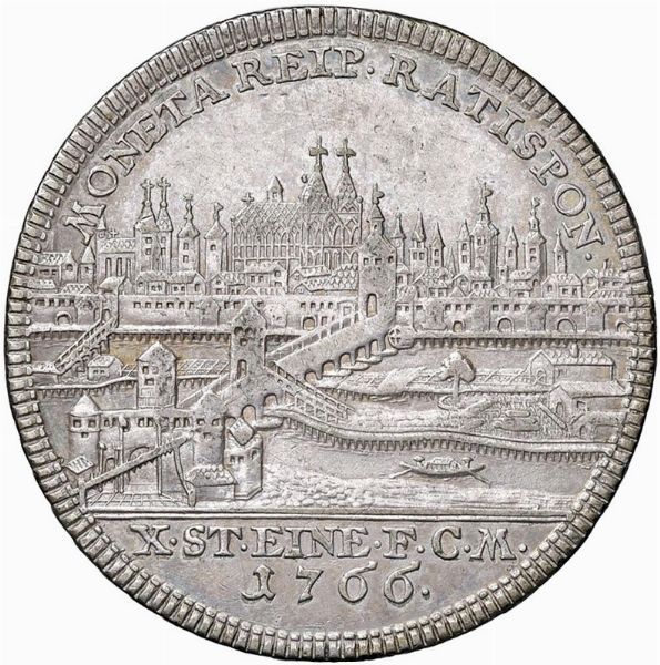 GERMANIA. REGENSBURG. GIUSEPPE II (1765-1790) TALLERO 1766  - Asta Medaglie napoleoniche, monete toscane di grande modulo. Aurea: monete e medaglie d'oro - Associazione Nazionale - Case d'Asta italiane