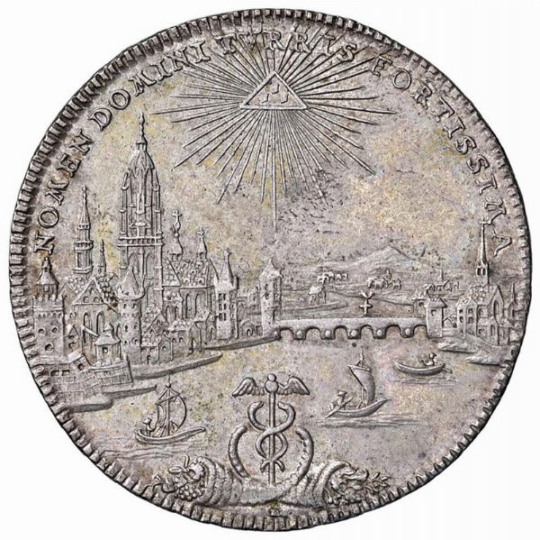 GERMANIA. FRANCOFORTE. GIUSEPPE II (1765-1790) TALLERO 1772  - Asta Medaglie napoleoniche, monete toscane di grande modulo. Aurea: monete e medaglie d'oro - Associazione Nazionale - Case d'Asta italiane