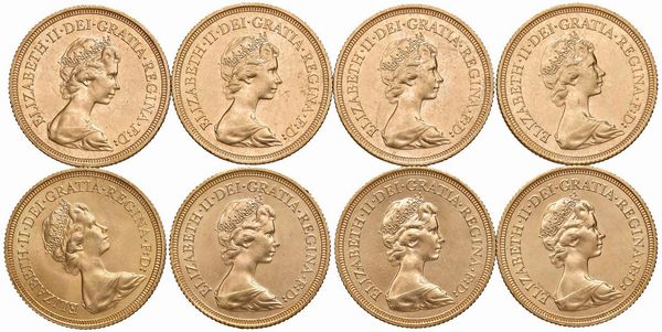 GRAN BRETAGNA. OTTO STERLINE  - Asta Medaglie napoleoniche, monete toscane di grande modulo. Aurea: monete e medaglie d'oro - Associazione Nazionale - Case d'Asta italiane