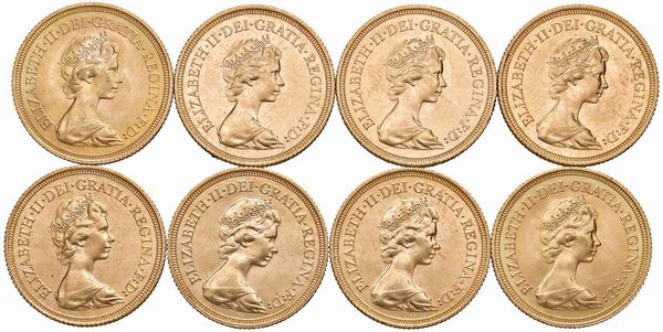 GRAN BRETAGNA. OTTO STERLINE  - Asta Medaglie napoleoniche, monete toscane di grande modulo. Aurea: monete e medaglie d'oro - Associazione Nazionale - Case d'Asta italiane