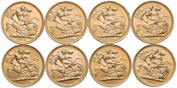 GRAN BRETAGNA. OTTO STERLINE  - Asta Medaglie napoleoniche, monete toscane di grande modulo. Aurea: monete e medaglie d'oro - Associazione Nazionale - Case d'Asta italiane