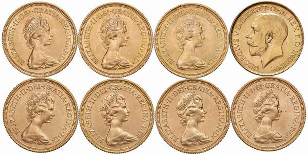 GRAN BRETAGNA. OTTO STERLINE  - Asta Medaglie napoleoniche, monete toscane di grande modulo. Aurea: monete e medaglie d'oro - Associazione Nazionale - Case d'Asta italiane