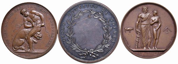 TRE MEDAGLIE NAPOLEONICHE IN BRONZO  - Asta Medaglie napoleoniche, monete toscane di grande modulo. Aurea: monete e medaglie d'oro - Associazione Nazionale - Case d'Asta italiane