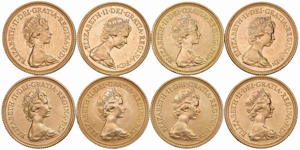 GRAN BRETAGNA. OTTO STERLINE  - Asta Medaglie napoleoniche, monete toscane di grande modulo. Aurea: monete e medaglie d'oro - Associazione Nazionale - Case d'Asta italiane