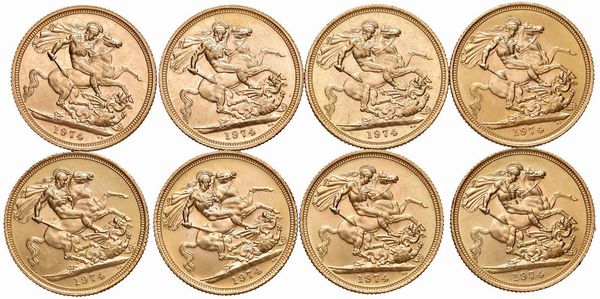 GRAN BRETAGNA. OTTO STERLINE  - Asta Medaglie napoleoniche, monete toscane di grande modulo. Aurea: monete e medaglie d'oro - Associazione Nazionale - Case d'Asta italiane