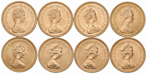 GRAN BRETAGNA. OTTO STERLINE  - Asta Medaglie napoleoniche, monete toscane di grande modulo. Aurea: monete e medaglie d'oro - Associazione Nazionale - Case d'Asta italiane