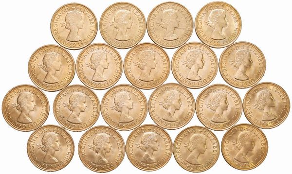 GRAN BRETAGNA. VENTI STERLINE  - Asta Medaglie napoleoniche, monete toscane di grande modulo. Aurea: monete e medaglie d'oro - Associazione Nazionale - Case d'Asta italiane