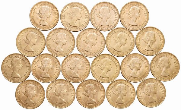 GRAN BRETAGNA. VENTI STERLINE  - Asta Medaglie napoleoniche, monete toscane di grande modulo. Aurea: monete e medaglie d'oro - Associazione Nazionale - Case d'Asta italiane