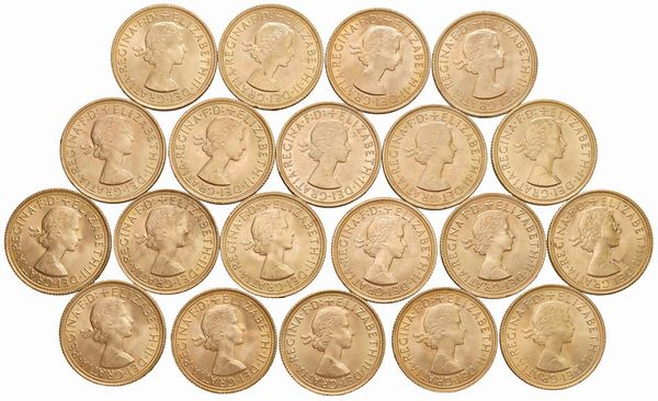 GRAN BRETAGNA. VENTI STERLINE  - Asta Medaglie napoleoniche, monete toscane di grande modulo. Aurea: monete e medaglie d'oro - Associazione Nazionale - Case d'Asta italiane