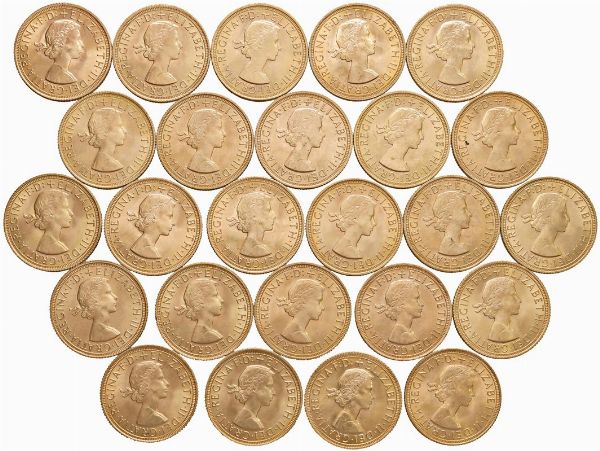 GRAN BRETAGNA. VENTICINQUE STERLINE  - Asta Medaglie napoleoniche, monete toscane di grande modulo. Aurea: monete e medaglie d'oro - Associazione Nazionale - Case d'Asta italiane