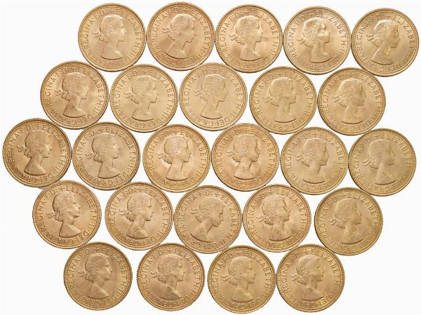 GRAN BRETAGNA. VENTICINQUE STERLINE  - Asta Medaglie napoleoniche, monete toscane di grande modulo. Aurea: monete e medaglie d'oro - Associazione Nazionale - Case d'Asta italiane