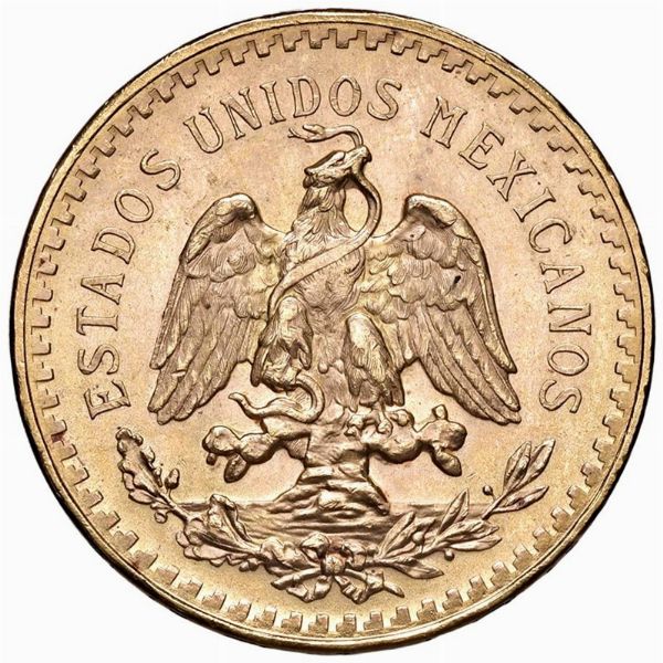 MESSICO. 50 PESOS 1847  - Asta Medaglie napoleoniche, monete toscane di grande modulo. Aurea: monete e medaglie d'oro - Associazione Nazionale - Case d'Asta italiane