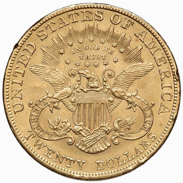 STATI UNITI. 20 DOLLARI 1904 LIBERTY  - Asta Medaglie napoleoniche, monete toscane di grande modulo. Aurea: monete e medaglie d'oro - Associazione Nazionale - Case d'Asta italiane