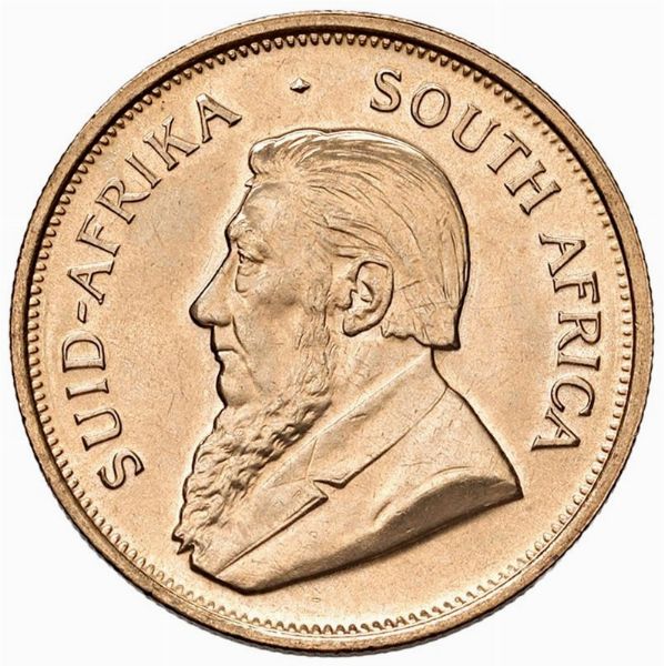 SUDAFRICA. KRUGERRAND 1974  - Asta Medaglie napoleoniche, monete toscane di grande modulo. Aurea: monete e medaglie d'oro - Associazione Nazionale - Case d'Asta italiane