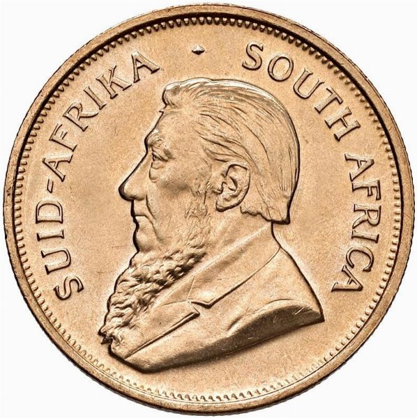 SUDAFRICA. KRUGERRAND 1974  - Asta Medaglie napoleoniche, monete toscane di grande modulo. Aurea: monete e medaglie d'oro - Associazione Nazionale - Case d'Asta italiane