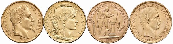 VARI STATI. QUATTRO MARENGHI  - Asta Medaglie napoleoniche, monete toscane di grande modulo. Aurea: monete e medaglie d'oro - Associazione Nazionale - Case d'Asta italiane