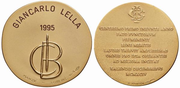 DUE MEDAGLIE IN ORO 750 DELLA BANCA COMMERCIALE ITALIANA  - Asta Medaglie napoleoniche, monete toscane di grande modulo. Aurea: monete e medaglie d'oro - Associazione Nazionale - Case d'Asta italiane