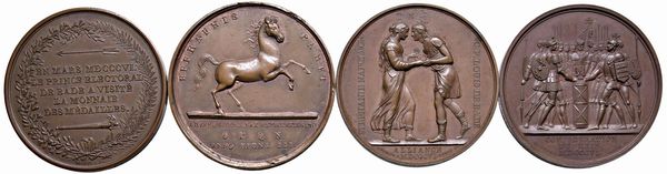 QUATTRO MEDAGLIE NAPOLEONICHE IN BRONZO  - Asta Medaglie napoleoniche, monete toscane di grande modulo. Aurea: monete e medaglie d'oro - Associazione Nazionale - Case d'Asta italiane
