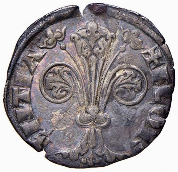 FIRENZE. REPUBBLICA (SEC.XIII-1532) POPOLINO I SERIE (PROVVISIONE DEL 1296)  - Asta Medaglie napoleoniche, monete toscane di grande modulo. Aurea: monete e medaglie d'oro - Associazione Nazionale - Case d'Asta italiane
