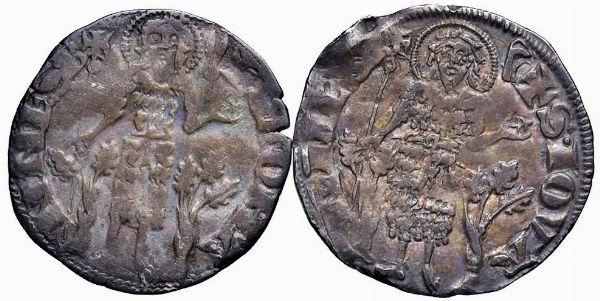 FIRENZE. REPUBBLICA (SEC.XIII-1532) DUE GROSSI POPOLINI  - Asta Medaglie napoleoniche, monete toscane di grande modulo. Aurea: monete e medaglie d'oro - Associazione Nazionale - Case d'Asta italiane