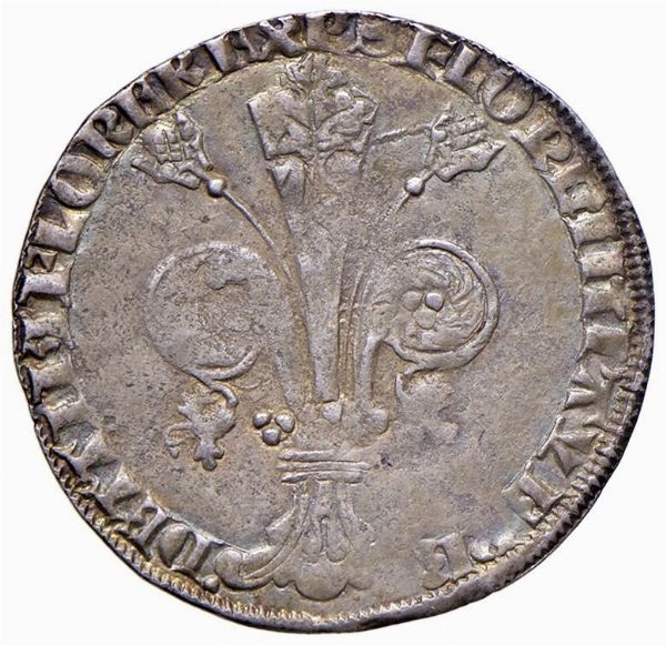 FIRENZE. REPUBBLICA (SEC.XIII-1532) GROSSO GUELFO (1347-1368)  - Asta Medaglie napoleoniche, monete toscane di grande modulo. Aurea: monete e medaglie d'oro - Associazione Nazionale - Case d'Asta italiane