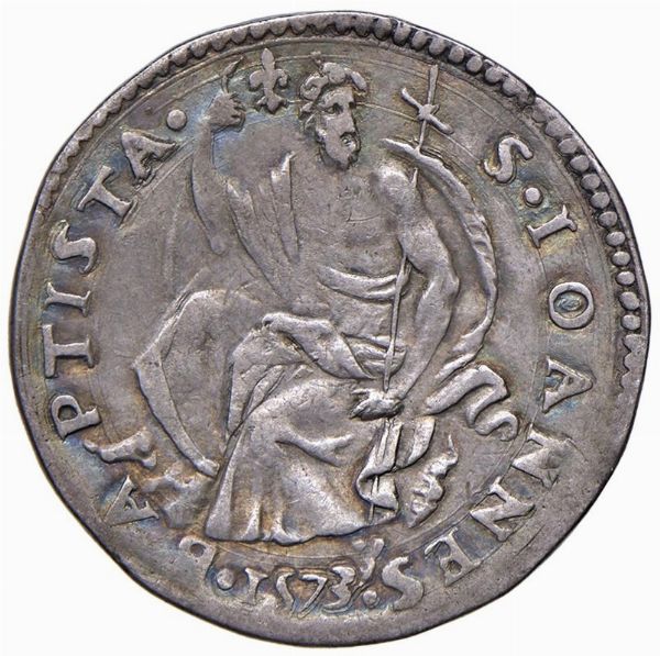 FIRENZE. COSIMO I DE&rsquo; MEDICI (1537-1574) GRANDUCA (1569-1574) TESTONE 1573  - Asta Medaglie napoleoniche, monete toscane di grande modulo. Aurea: monete e medaglie d'oro - Associazione Nazionale - Case d'Asta italiane