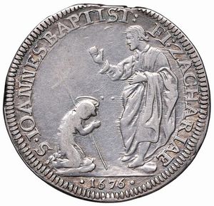 FIRENZE. COSIMO III DE&rsquo; MEDICI (1670-1723) MEZZA PIASTRA 1676  - Asta Medaglie napoleoniche, monete toscane di grande modulo. Aurea: monete e medaglie d'oro - Associazione Nazionale - Case d'Asta italiane